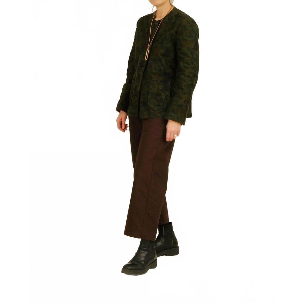 NEW UQNATU sailor high rise wide leg pant in chocolate duck